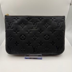 Louis Vuitton Double Zip Pochette Monogram Empreinte